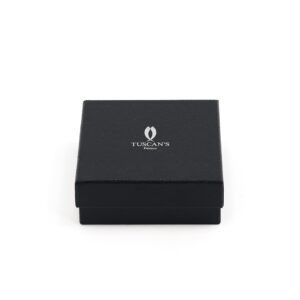 Caja de regalo de dos piezas para accesorios de piel con textura de lámina plateada