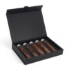 Black Hinged-Lid Spice Tube Gift Box with Custom Insert Black Hinged-Lid Spice Tube Gift Box with Custom Insert