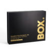 Black Magnetic Rigid Gift Box with Gold Foil Logo Detail