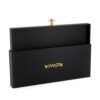 Black Rigid Hair Extension Drawer Box with Crystal Pull Black Rigid Hair Extension Drawer Box with Crystal Pull