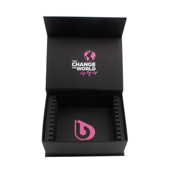 Black Rigid VIP Card Box with Divider Insert and Spot UV Black Rigid VIP Card Box with Divider Insert and Spot UV