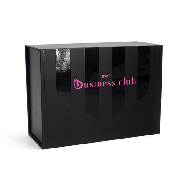 Black Rigid VIP Card Box with Divider Insert and Spot UV Black Rigid VIP Card Box with Divider Insert and Spot UV