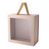 Collapsible Gift Box with Clear Window and Ribbon Handle Collapsible Gift Box with Clear Window and Ribbon Handle