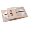 Collapsible Rigid Gift Box with Window and Ribbon Handle Collapsible Rigid Gift Box with Window and Ribbon Handle