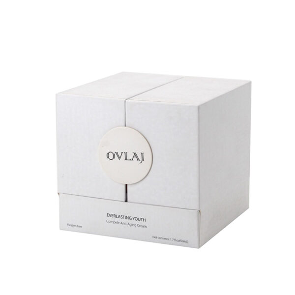 Double-Door Anti-Aging Cream Box with Fitted Red Insert