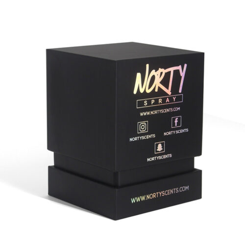 Foil Printed Car Spray Presentation Box with Satin Insert