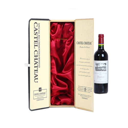 Foil Printed Double-Door Wine Gift Box with Satin Lining Foil Printed Double-Door Wine Gift Box with Satin Lining