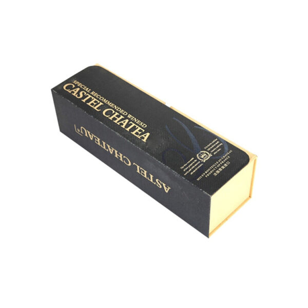 Foil Printed Double-Door Wine Gift Box with Satin Lining