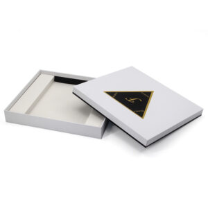 Foil Stamped Rigid Electronics Gift Box with Lift-Off Lid