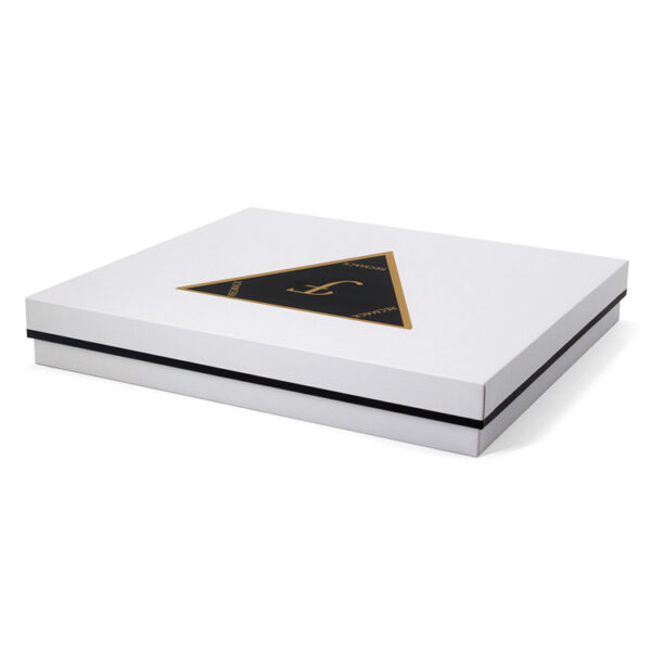 Foil Stamped Rigid Electronics Gift Box with Lift-Off Lid