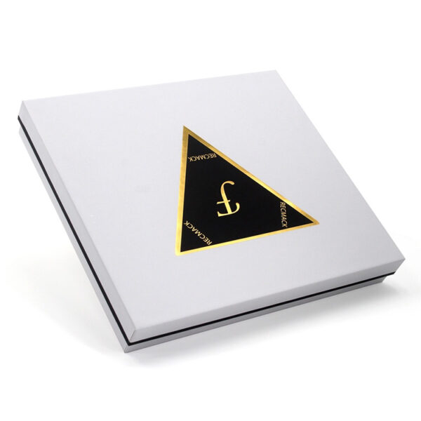 Foil Stamped Rigid Electronics Gift Box with Lift-Off Lid