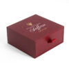 Foil Stamped Saffron Drawer Gift Box with Die-Cut Insert