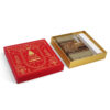 Gold Foil Christmas Rigid Stationery Gift Box with Insert