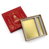 Gold Foil Christmas Rigid Stationery Gift Box with Insert