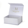 Gold Foil Magnetic Apparel Gift Box with Pearlescent Wrap Gold Foil Magnetic Apparel Gift Box with Pearlescent Wrap