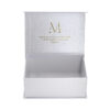 Gold Foil Magnetic Apparel Gift Box with Pearlescent Wrap Gold Foil Magnetic Apparel Gift Box with Pearlescent Wrap