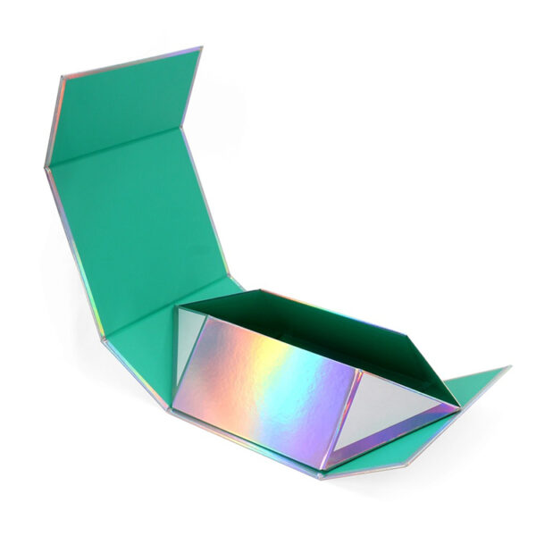 Holographic Collapsible Lash Gift Box with Magnetic Lid