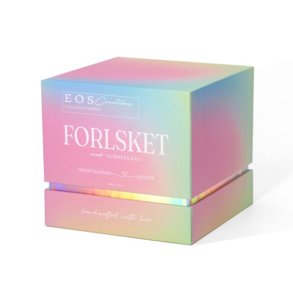 Iridescent Rigid Candle Gift Box with Die-Cut Foam Insert Iridescent Rigid Candle Gift Box with Die-Cut Foam Insert