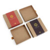 Kraft Paper Drawer Gift Card Box with Foil Stamped Sleeve