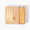 Kraft Paper Drawer Taper Candle Box with Gold Foil Stamping