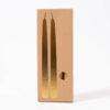Kraft Paper Drawer Taper Candle Box with Gold Foil Stamping