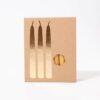 Kraft Paper Drawer Taper Candle Box with Gold Foil Stamping
