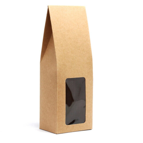 Kraft Reed Diffuser Folding Carton Box with Display Window