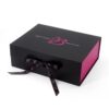 Logo Printed Collapsible Apparel Box with Ribbon Closure Logo Printed Collapsible Apparel Box with Ribbon Closure