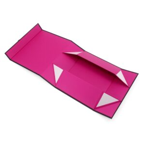 Logo Printed Collapsible Apparel Box with Ribbon Closure