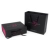 Logo Printed Collapsible Apparel Box with Ribbon Closure Logo Printed Collapsible Apparel Box with Ribbon Closure