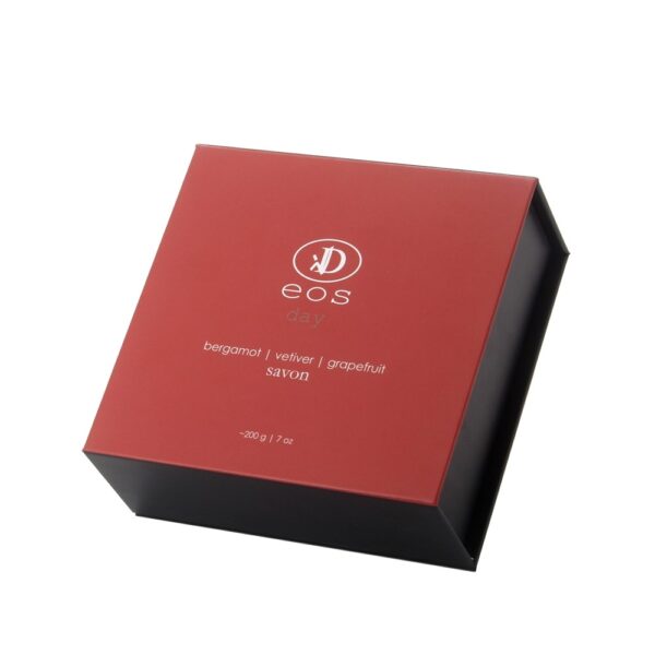 Logo Printed Magnetic Soap Gift Box with Die-Cut Insert Logo Printed Magnetic Soap Gift Box with Die-Cut Insert