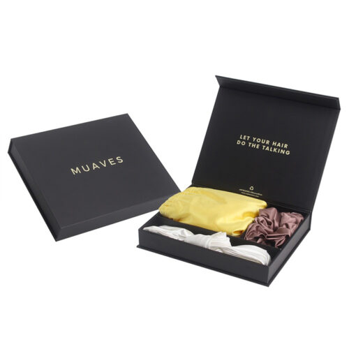 Magnetic Hair Wrap Gift Box with Divided Paperboard Insert Magnetic Hair Wrap Gift Box with Divided Paperboard Insert