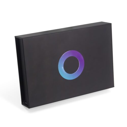 Magnetic VIP Card Presentation Box with Holographic Logo Magnetic VIP Card Presentation Box with Holographic Logo