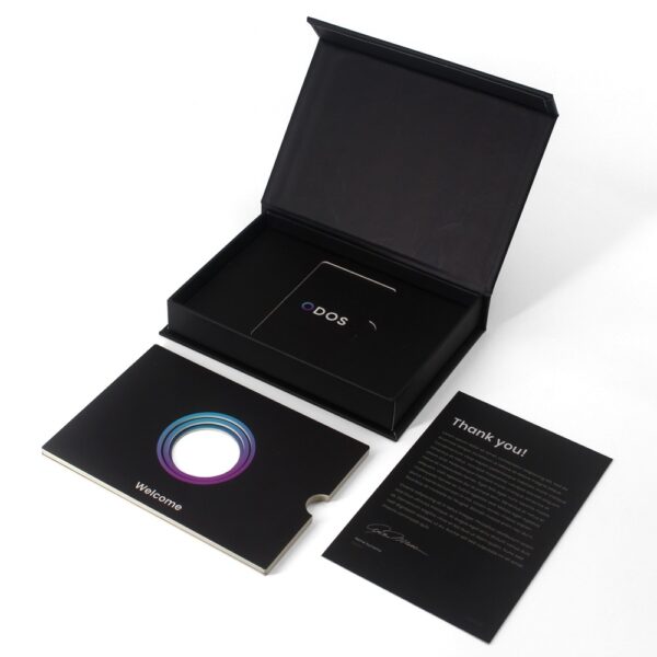 Magnetic VIP Card Presentation Box with Holographic Logo