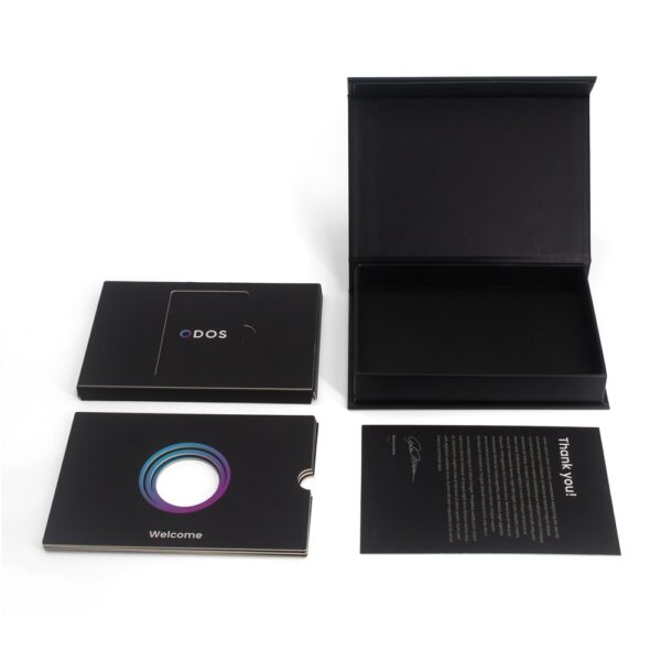 Magnetic VIP Card Presentation Box with Holographic Logo