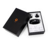 Matte Black Rigid Earbud Packaging Box with Foam Insert