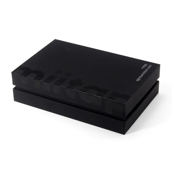 Matte Black Rigid VIP Card Box with Precision-Cut EVA Insert