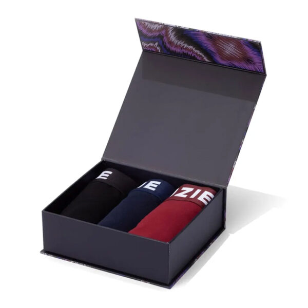 Printed Magnetic Underwear Gift Box for Three-Piece Sets Printed Magnetic Underwear Gift Box for Three-Piece Sets