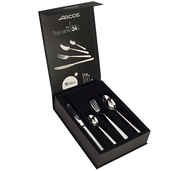 Printed Rigid Cutlery Presentation Box with Custom Insert