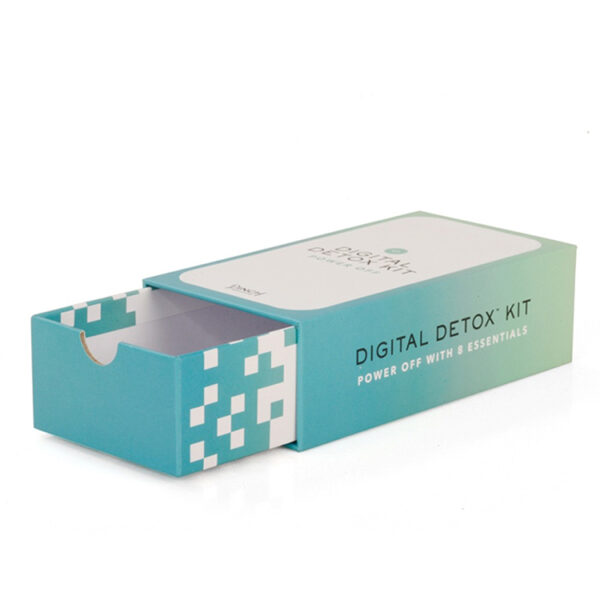 Printed Rigid Drawer Gift Box for Digital Wellness Kits