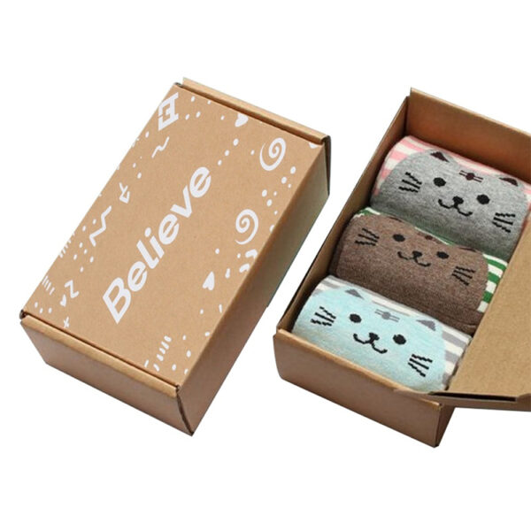 Printed Rigid Sock Gift Set Box with Hinged Lid and Insert Printed Rigid Sock Gift Set Box with Hinged Lid and Insert