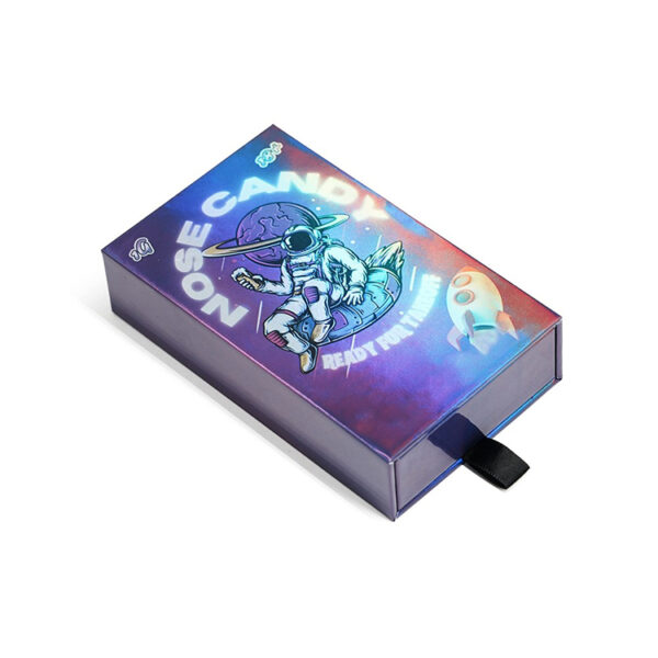 Printed Rigid Supplement Drawer Box with Black Foam Insert