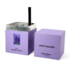 Purple Reed Diffuser Rigid Box with Silver Metallic Tray