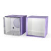 Purple Reed Diffuser Rigid Box with Silver Metallic Tray