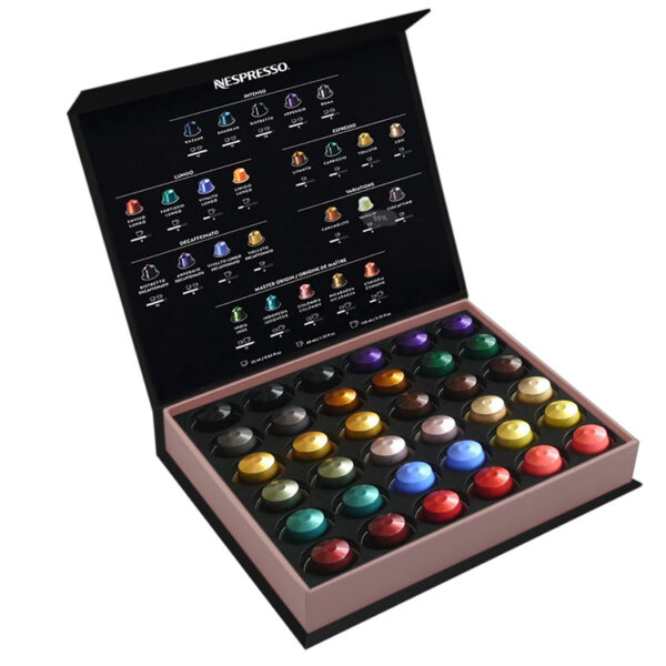 Rigid Coffee Capsule Presentation Box with Fitted Insert