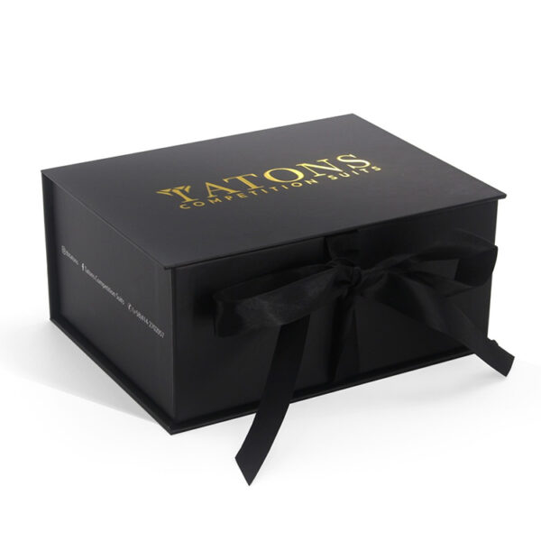 Rigid Competition Suit Box with Satin Lining and Ribbon
