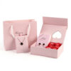 Rigid Double-Door Rose Jewelry Gift Box with Display Insert Rigid Double-Door Rose Jewelry Gift Box with Display Insert