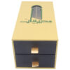 Rigid Double Drawer Date Gift Box with Window and Dividers