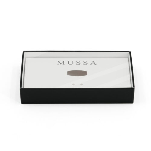 Rigid Fashion Accessory Box with Clear Plastic Display Lid