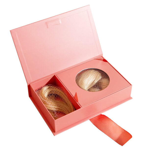 Rigid Hair Extension Presentation Box with Display Window